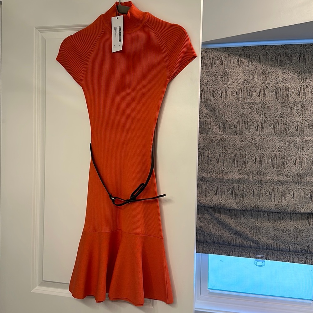 Karen Millen orange mini dress